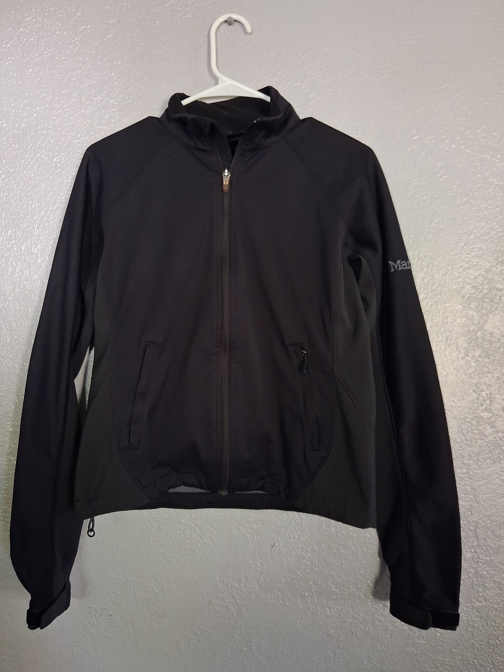Marmot Women's Windstopper Black Full-Zip Softshell Fleece Lined Jacket